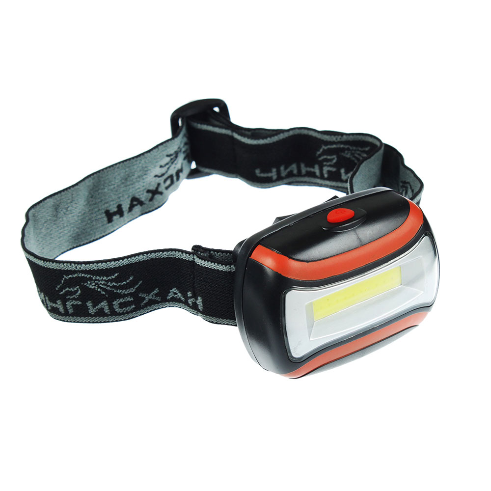 ЧИНГИСХАН Фонарь налобный 3 Вт COB LED, 3xAAA, 6,5х4,7х3см, арт.№ 198-055