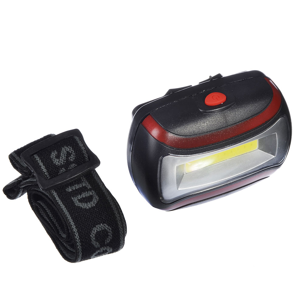 ЧИНГИСХАН Фонарь налобный 3 Вт COB LED, 3xAAA, 6,5х4,7х3см, арт.№ 198-055