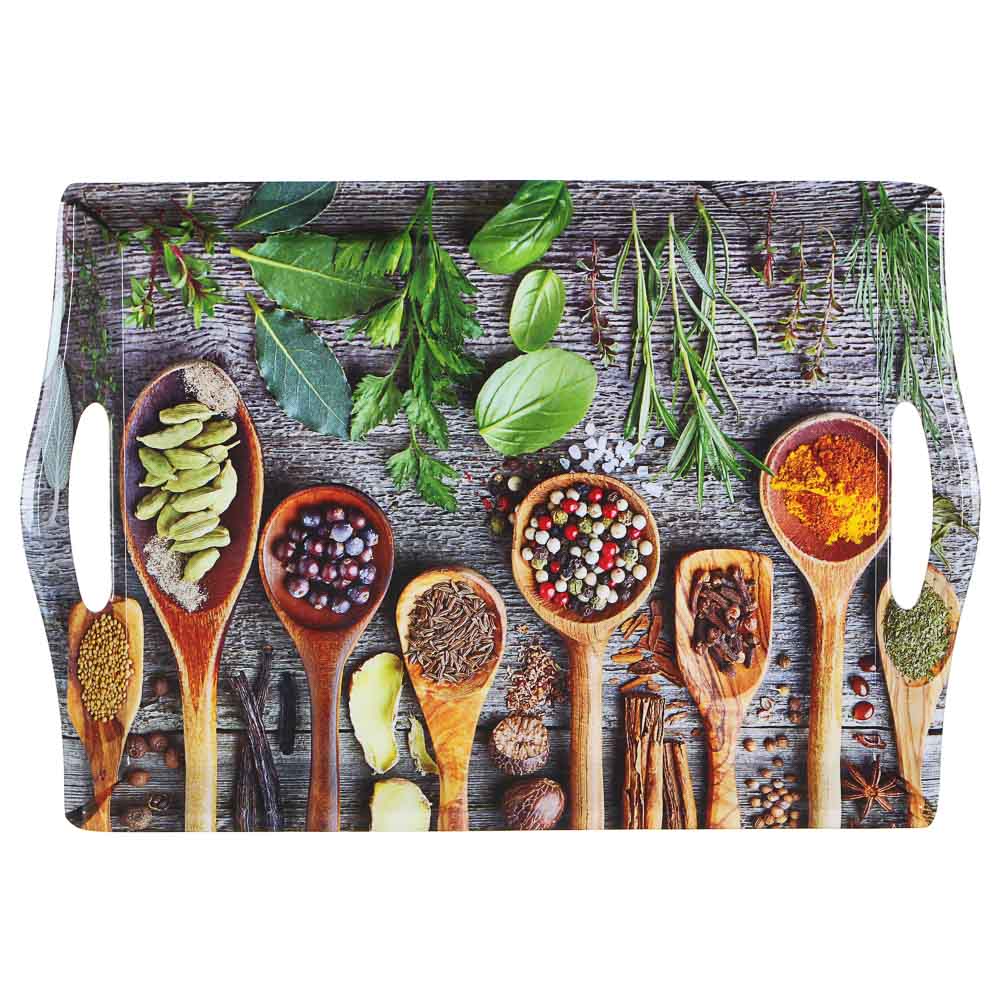 VETTA Специи Поднос, пластик, 39х27х4,3см, 2 дизайна, арт.№ 862-394