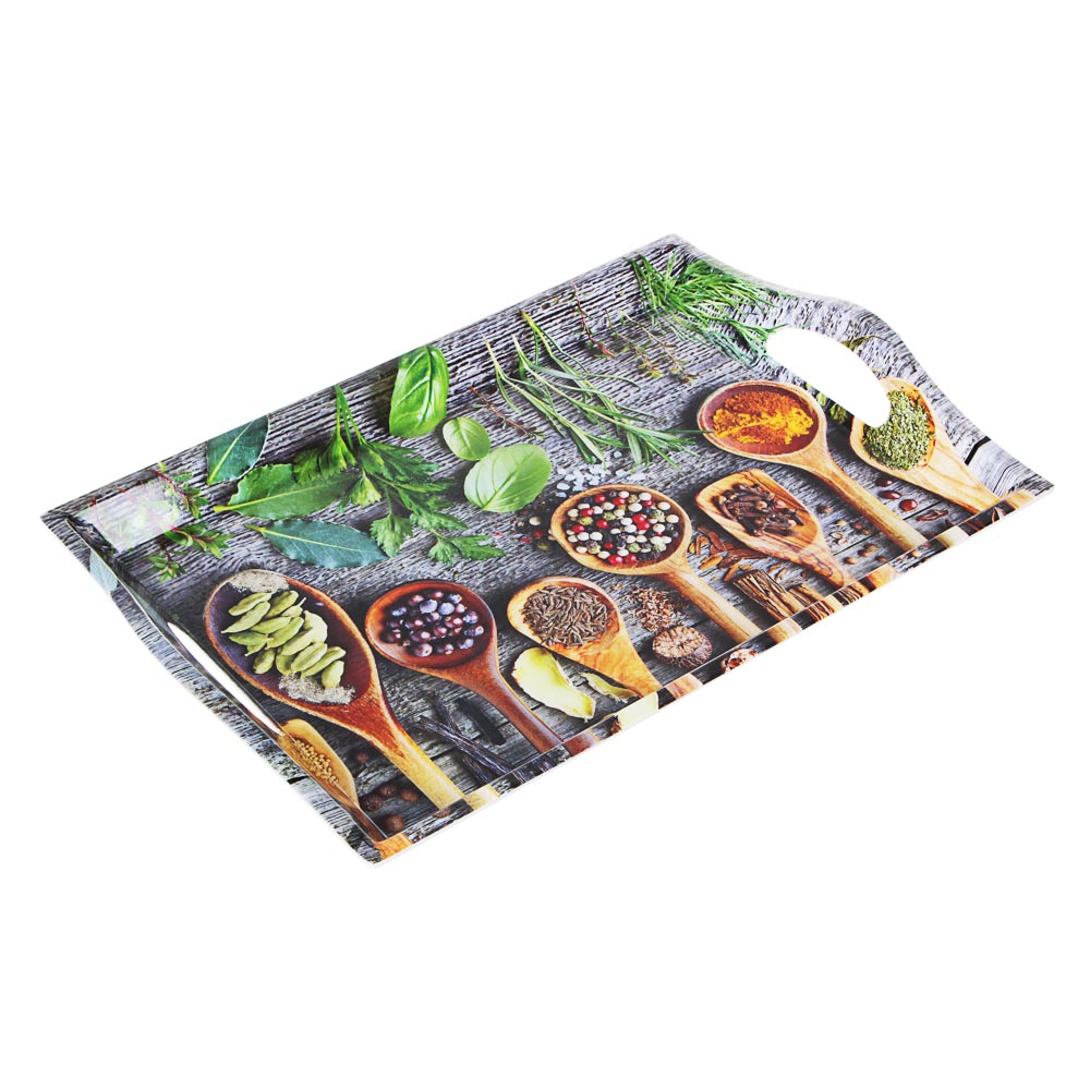 VETTA Специи Поднос, пластик, 39х27х4,3см, 2 дизайна, арт.№ 862-394