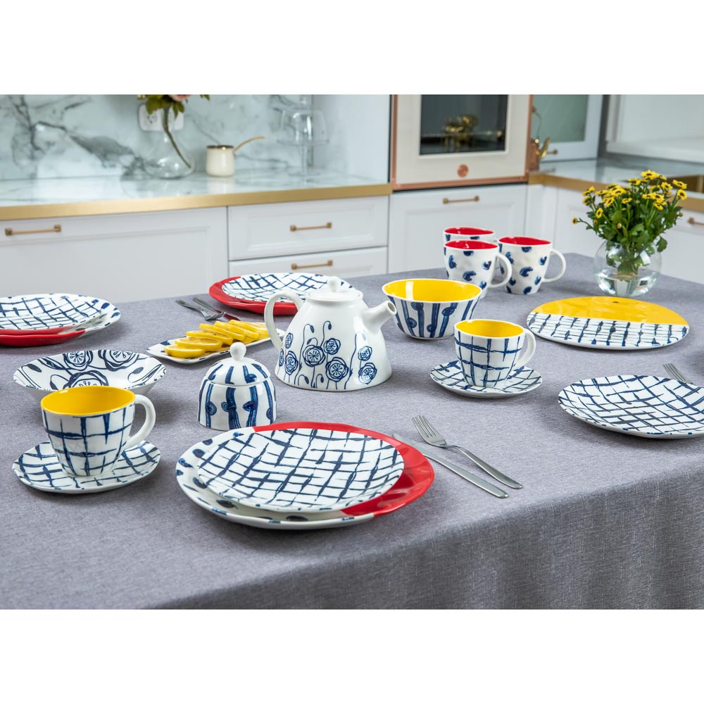 MILLIMI Индиго Салатник, 16х7см, керамика, арт.№ 824-468