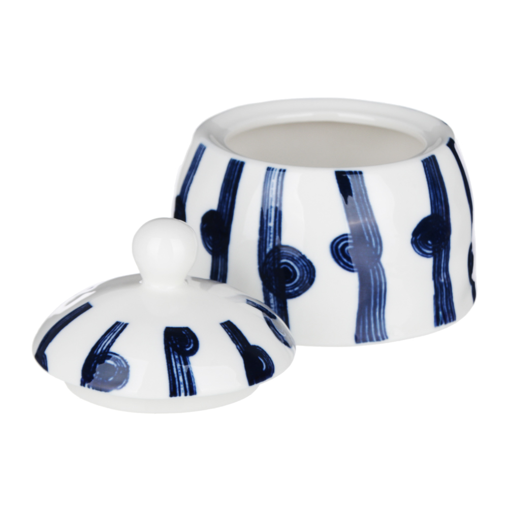 MILLIMI Индиго Сахарница, 220мл, 9,5х9,5х9см, керамика, арт.№ 824-465