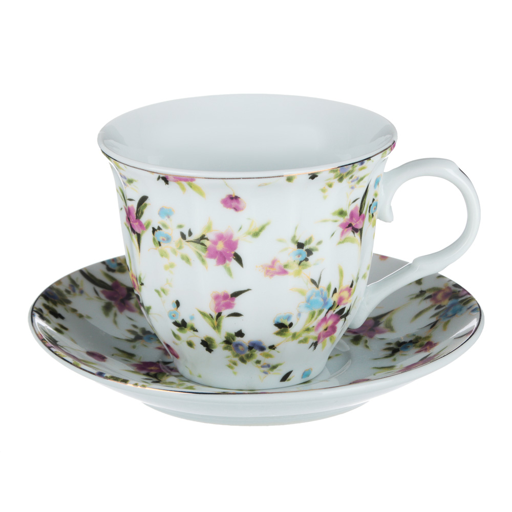 Весенний аромат Набор чайный 2 пр., 220мл, 14см, фарфор, 4 дизайна, арт.№ 802-091