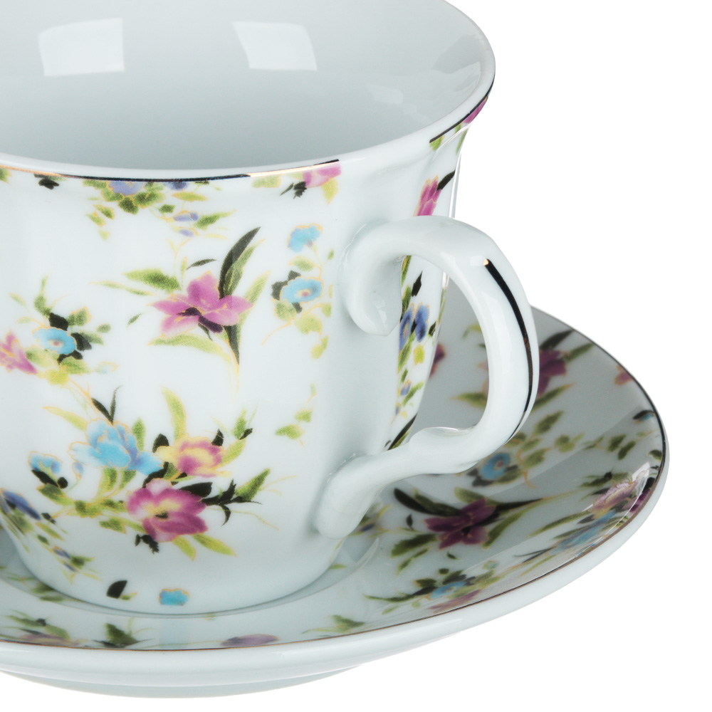 Весенний аромат Набор чайный 2 пр., 220мл, 14см, фарфор, 4 дизайна, арт.№ 802-091
