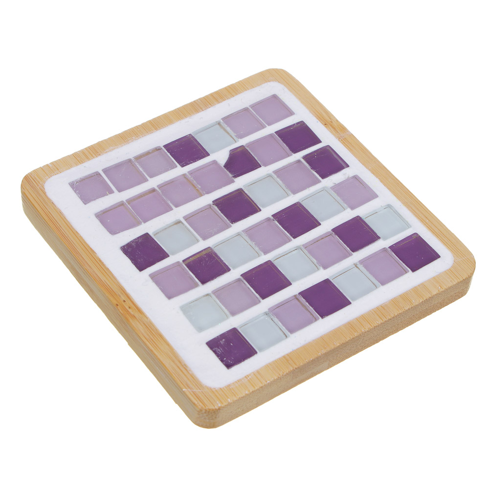 ХОББИХИТ Набор для творчества "Витражная мозаика", дерево, клей, 10х9х8см, 2 дизайна, арт.№ 283-196