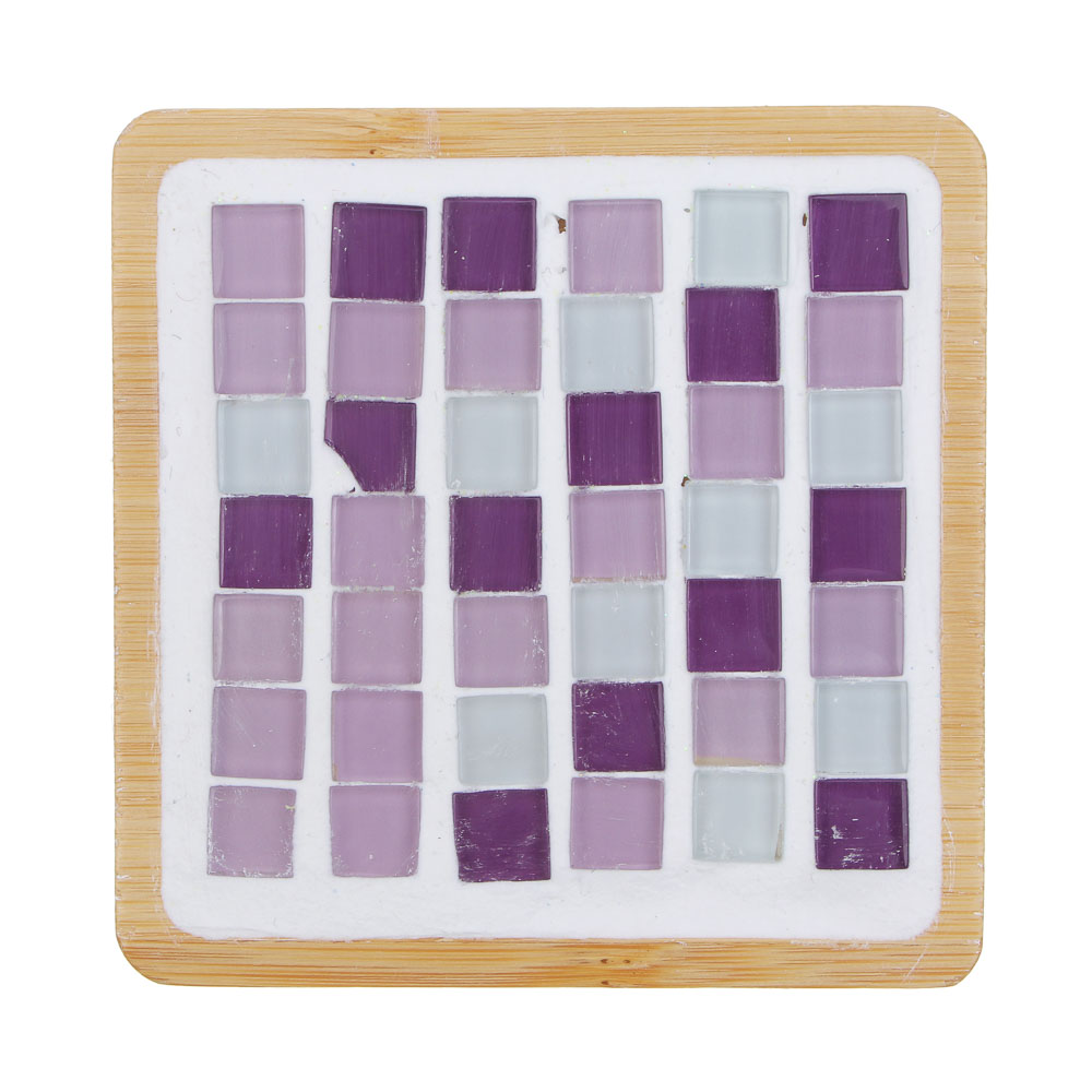 ХОББИХИТ Набор для творчества "Витражная мозаика", дерево, клей, 10х9х8см, 2 дизайна, арт.№ 283-196