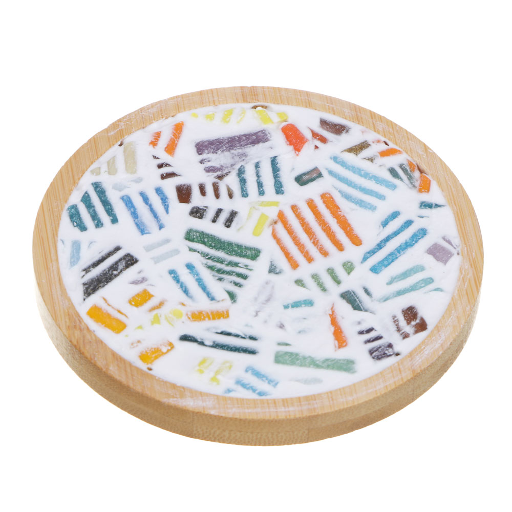 ХОББИХИТ Набор для творчества "Витражная мозаика", дерево, клей, 10х9х8см, 2 дизайна, арт.№ 283-196