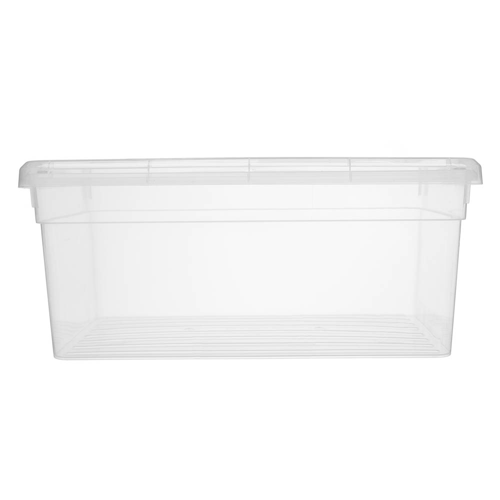 Ящик для хранения, на защелках, 36,9х24,7х15,4см, 10л, полипропилен, арт.№ 406-138