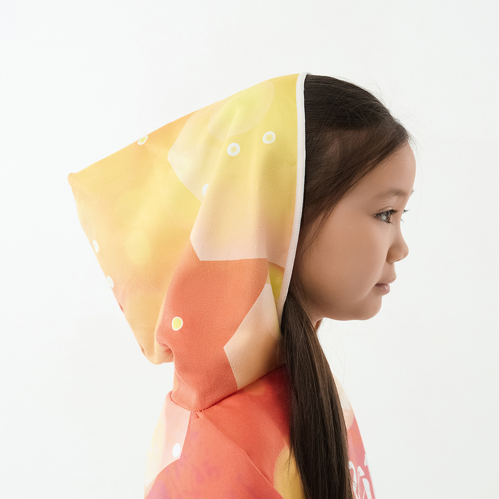 BY Русские супергерои Полотенце-пончо пляжное с капюшоном, 60х60см, 100% полиэстер, Заря, арт.№ 496-039