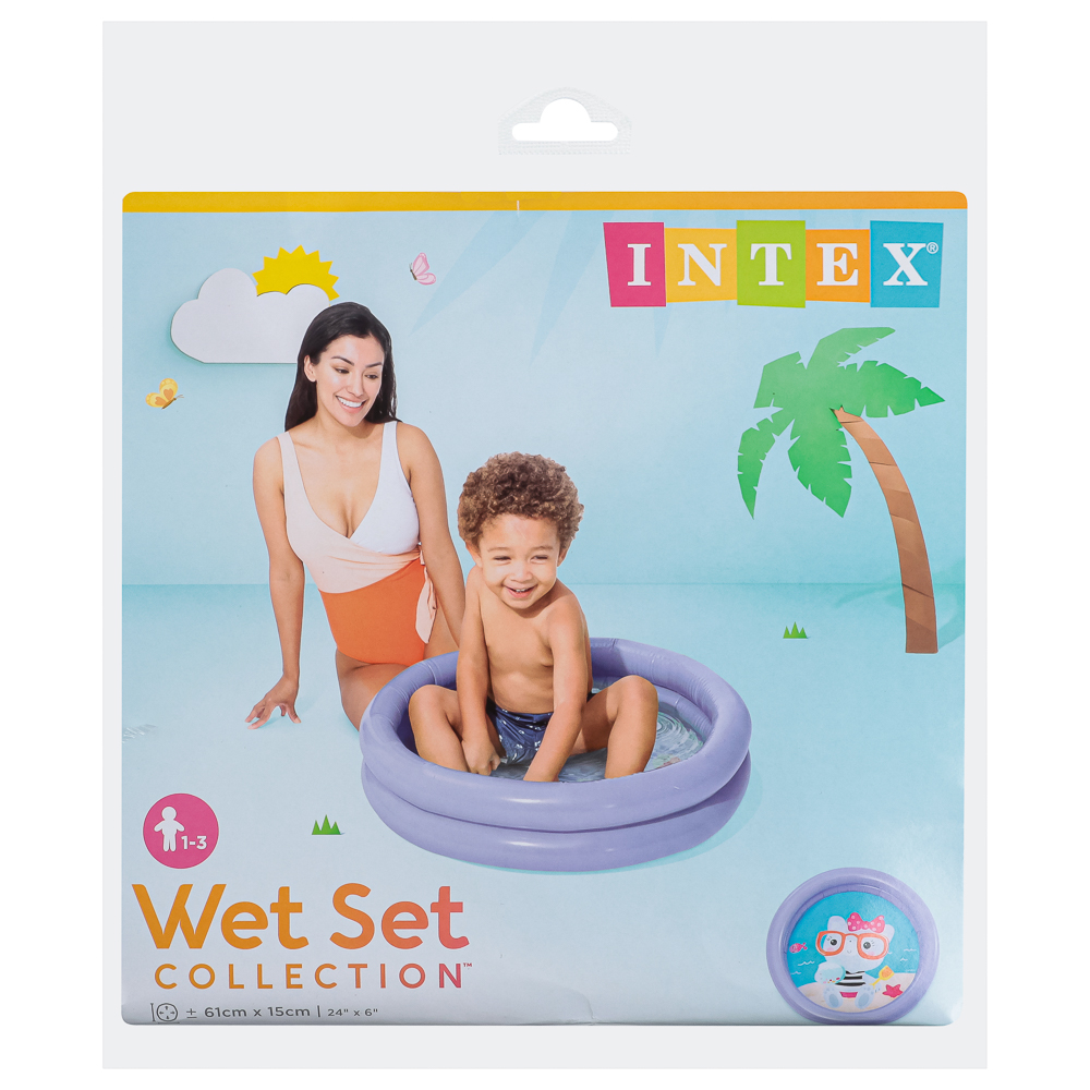 INTEX Бассейн надувной 15л 61x15см от 1 до 3 лет 59409NP, арт.№ 359-278