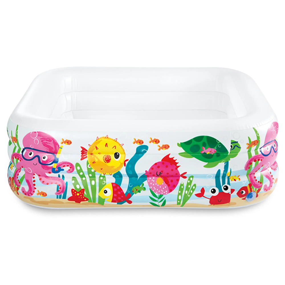 INTEX Бассейн надувной Аквариум 340 л 159x159x50см от 3 лет 57471NP, арт.№ 359-310