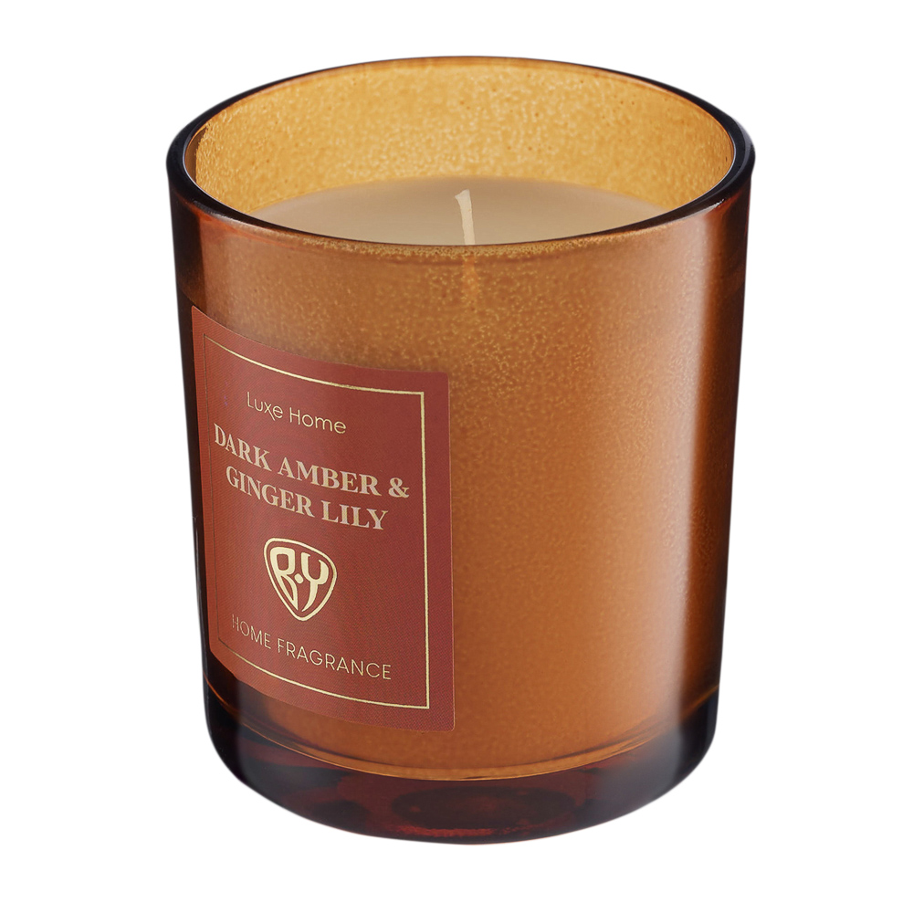 BY Свеча ароматизированная Luxe Home, 135гр., White Musk&Warm Vanilla,Black leather,Velvet Rose,Dark, арт.№ 412-222