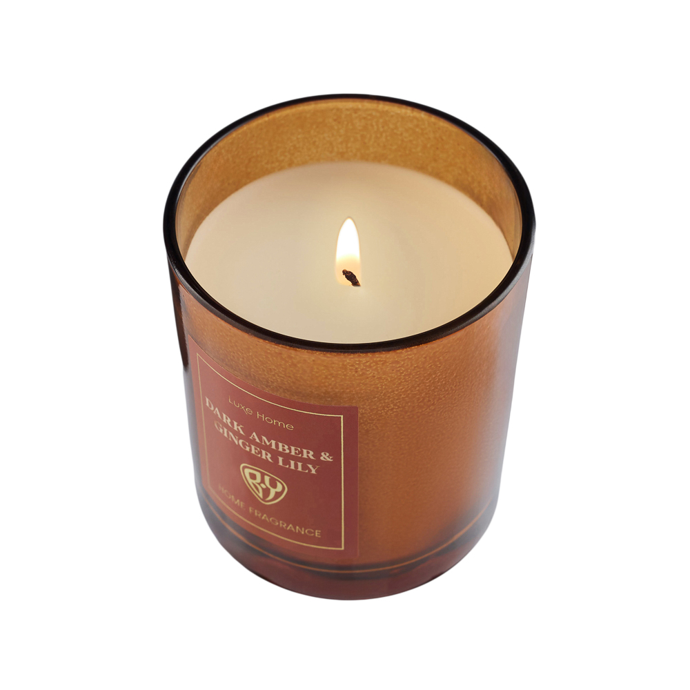 BY Свеча ароматизированная Luxe Home, 135гр., White Musk&Warm Vanilla,Black leather,Velvet Rose,Dark, арт.№ 412-222