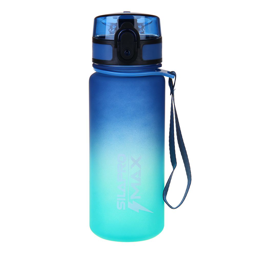 SILAPRO MAX Бутылка спортивная с замком, бирюзовая, 500мл, РС, РР, арт.№ 088-052