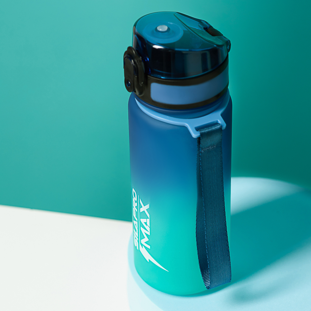 SILAPRO MAX Бутылка спортивная с замком, бирюзовая, 500мл, РС, РР, арт.№ 088-052