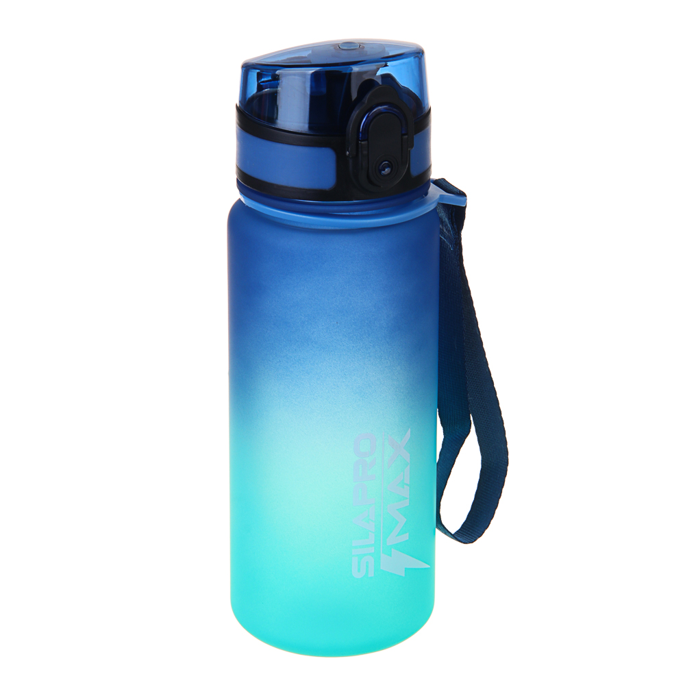 SILAPRO MAX Бутылка спортивная с замком, бирюзовая, 500мл, РС, РР, арт.№ 088-052