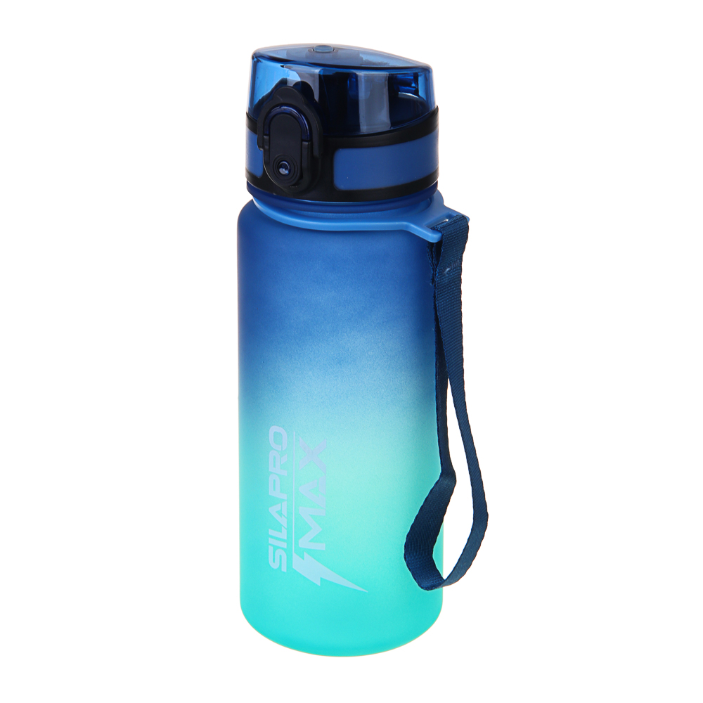 SILAPRO MAX Бутылка спортивная с замком, бирюзовая, 500мл, РС, РР, арт.№ 088-052