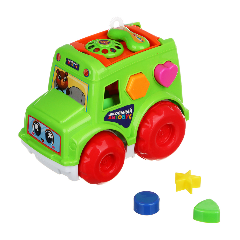 ИГРОЛЕНД Машинка сортер с кубиками "Путешествие", РР, 23х25см, арт.№ 270-037