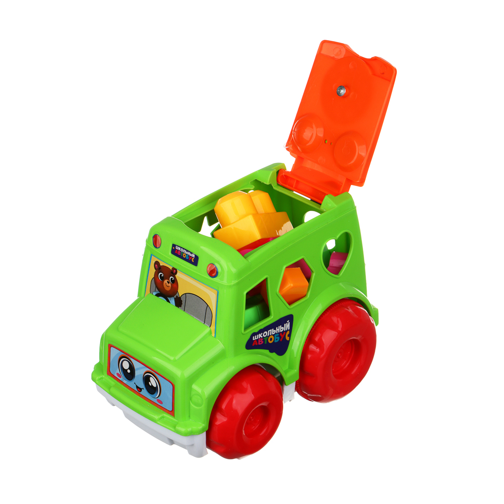 ИГРОЛЕНД Машинка сортер с кубиками "Путешествие", РР, 23х25см, арт.№ 270-037