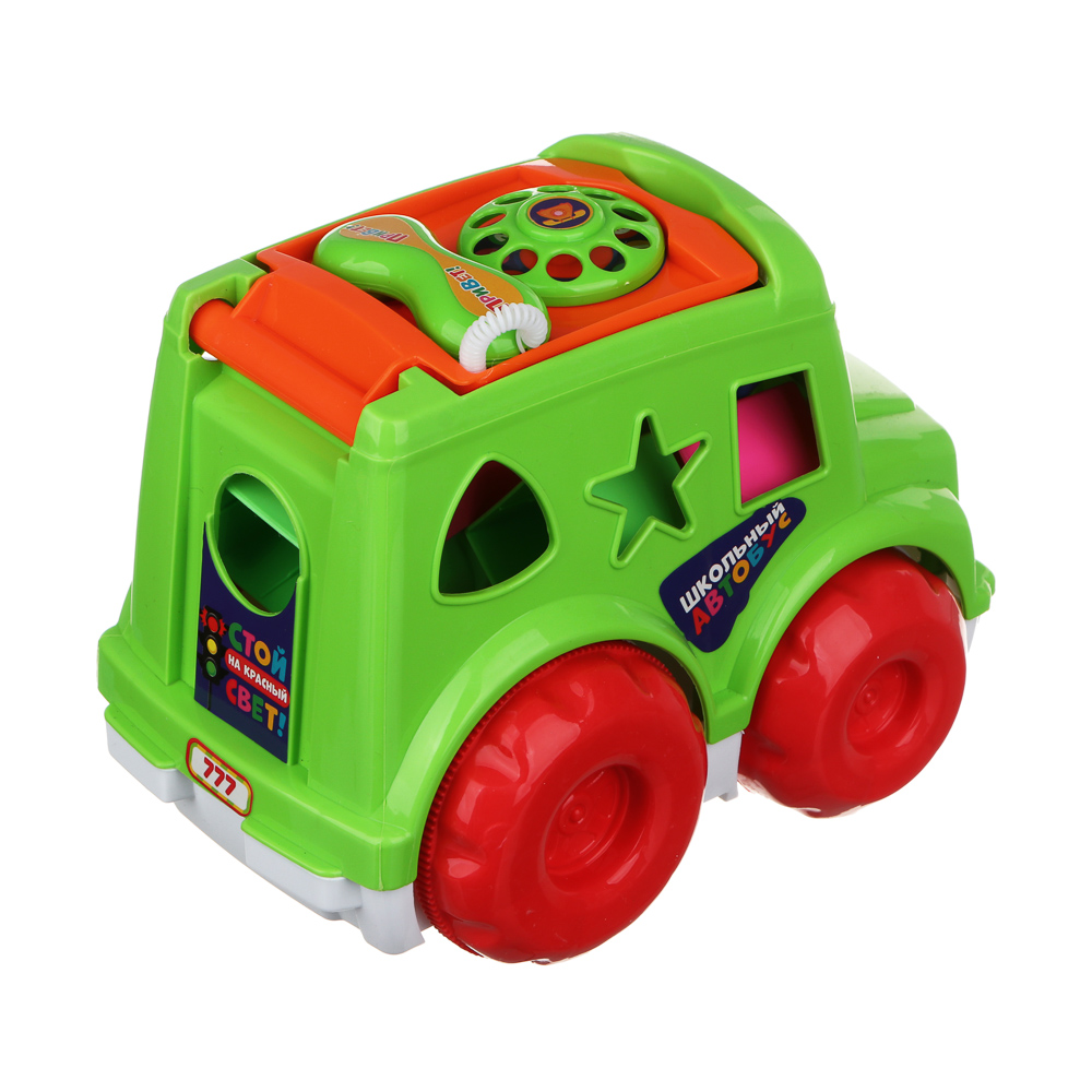 ИГРОЛЕНД Машинка сортер с кубиками "Путешествие", РР, 23х25см, арт.№ 270-037