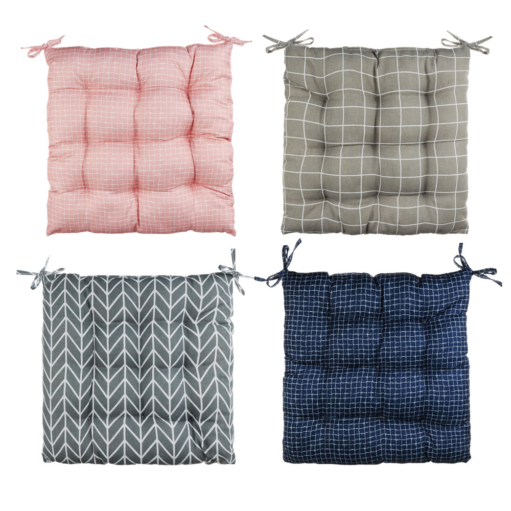 PROVANCE Подушка на стул, "Уют", полиэстер, 40x40см, 4 дизайна, арт.№ 482-590