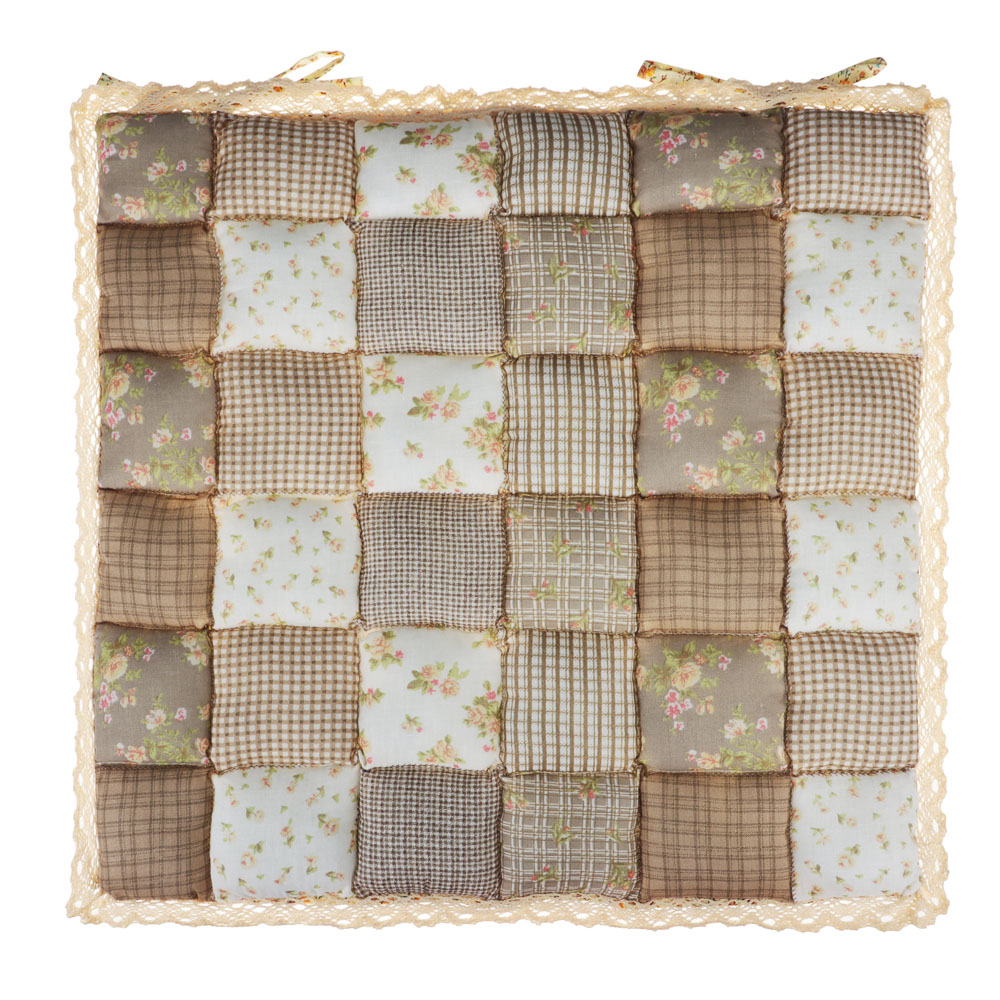 PROVANCE Подушка на стул "Прованс", 40x40см рогожка 65% хлопок, 35% ПЭ, арт.№ 482-576