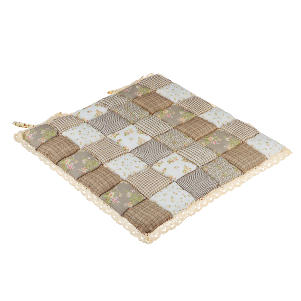 PROVANCE Подушка на стул "Прованс", 40x40см рогожка 65% хлопок, 35% ПЭ, арт.№ 482-576