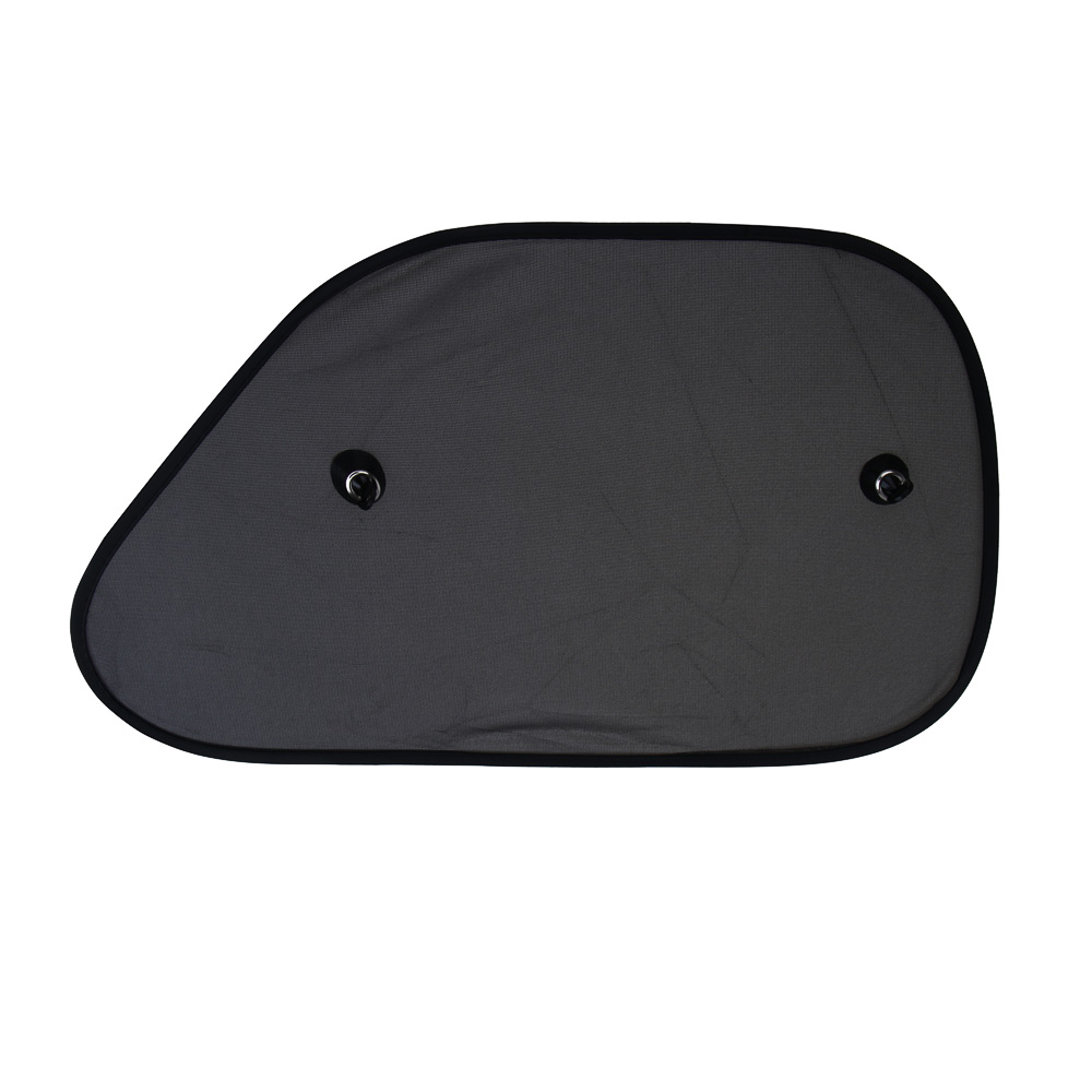 Комплект шторок 2шт. на боковое переднее стекло на присоске 65x38см черные, 110026BK, арт.№ 718-039