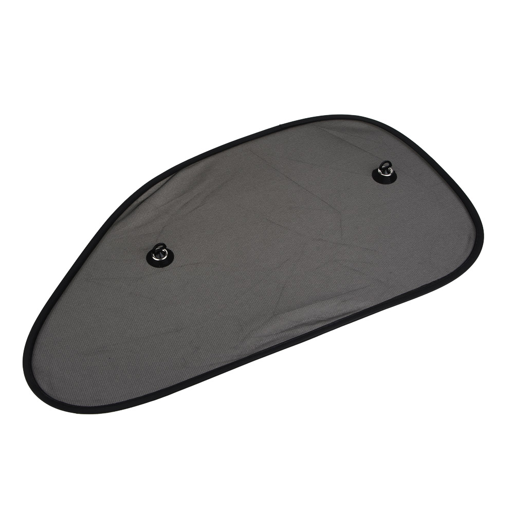 Комплект шторок 2шт. на боковое переднее стекло на присоске 65x38см черные, 110026BK, арт.№ 718-039