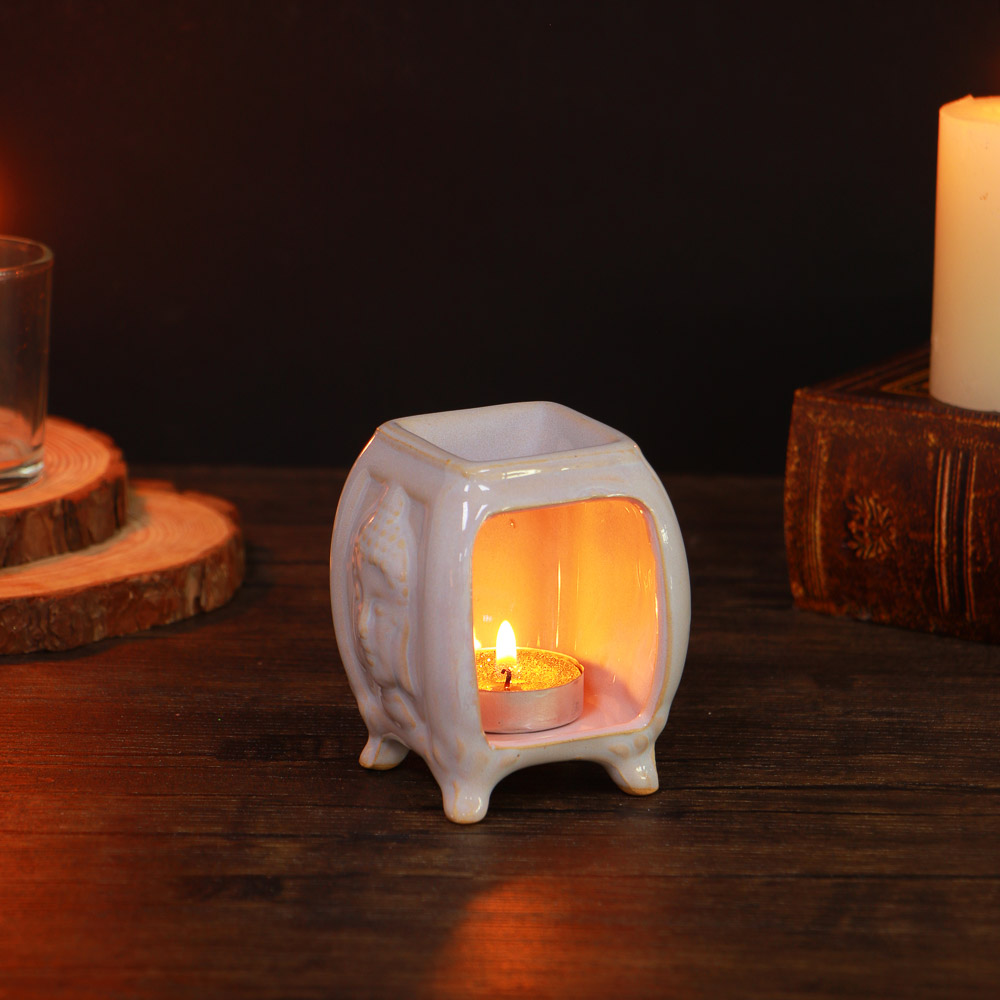 Аромалампа керамическая, 7x7x9 см, 2 цвета, арт.№ 471-020