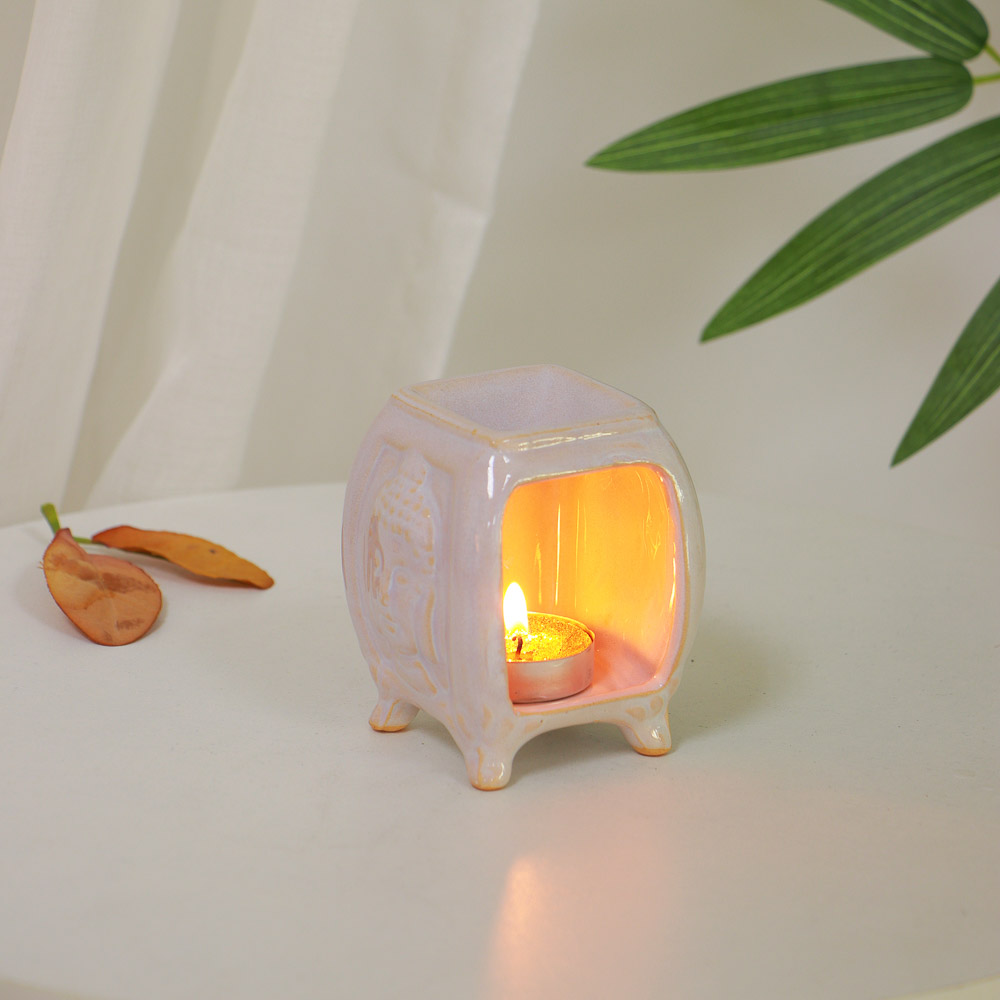 Аромалампа керамическая, 7x7x9 см, 2 цвета, арт.№ 471-020