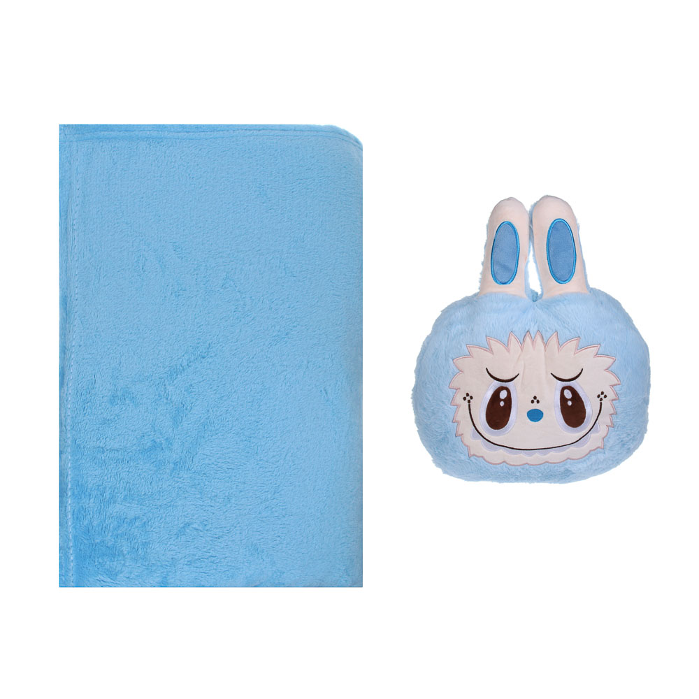 МЕШОК ПОДАРКОВ Игрушка мягкая "Ла Монстрик" с пледом, 110х160 см, полиэстер, микс цветов, арт.№ 264-476