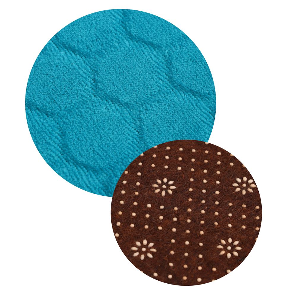 VETTA Коврик велюровый «Плитка», полиэстер, 35х55 см, 3 дизайна, арт.№ 462-676