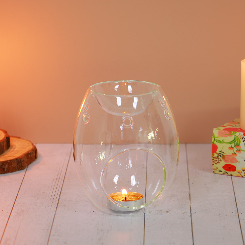 Аромалампа стеклянная, 11x11x13 см, арт.№ 471-027
