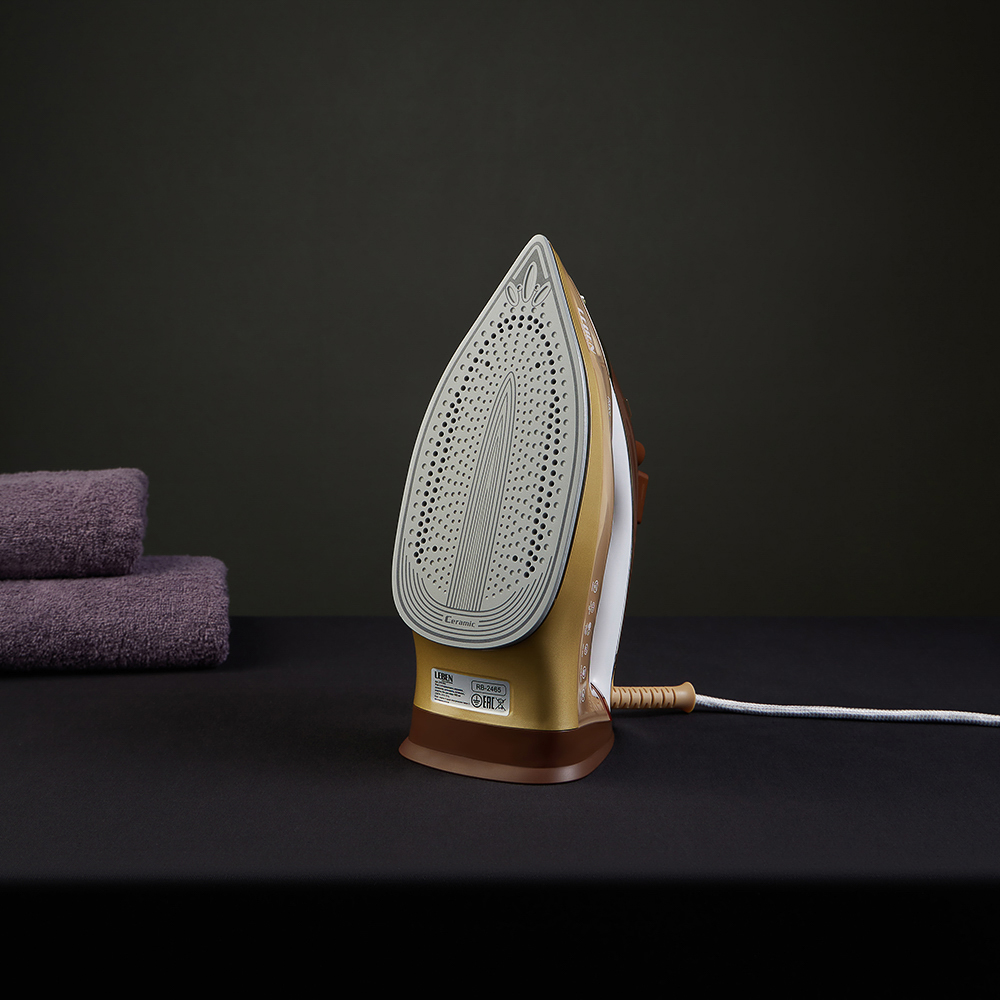 LEBEN Утюг с отпаривателем 2200Вт, керамика, антикапля, антинакипь, очистка, автовыкл., бак 480 мл, арт.№ 249-042