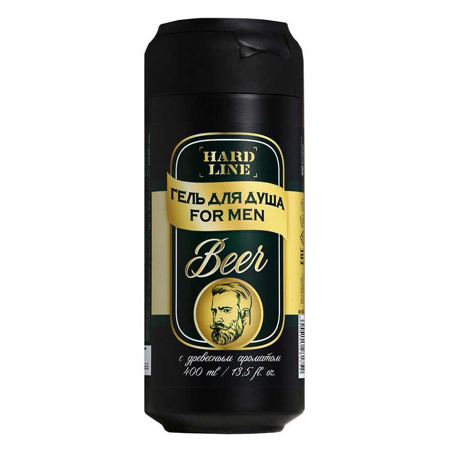Гель для душа мужской HARD LINE пиво МИКС, 400мл, арт.№ 495-019