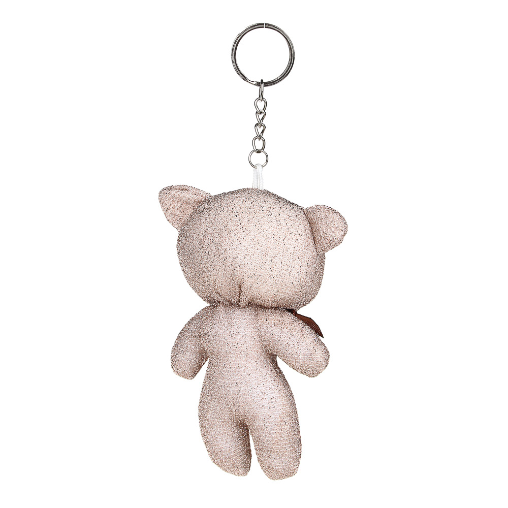 МЕШОК ПОДАРКОВ Подвеска Мишка/Зайчик плюшевый, 12-15см, полиэстер, сплав, 2 дизайна, арт.№ 264-138