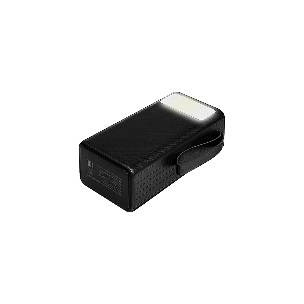 Аккумулятор мобильный BY 40000мАч, 2xUSB-A, 2xUSB-C, 20W, 3A, цифровой индикатор, пластик, чёрный, арт.№ 031-163