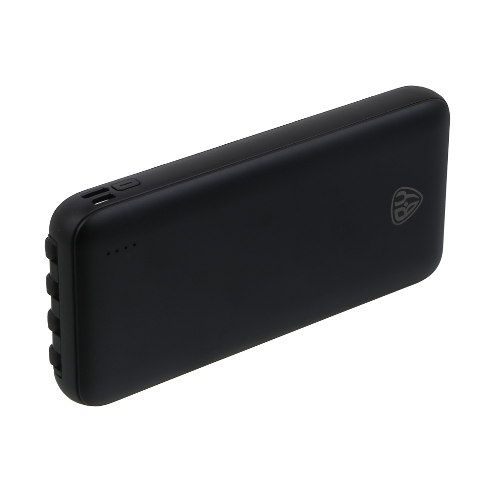 Аккумулятор мобильный BY 10000мАч, встроенные кабели, 10W, 2A, пластик, черный, арт.№ 031-166