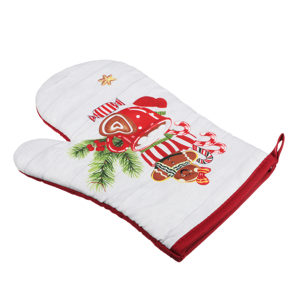 PROVANCE Имбирный пряник Прихватка-варежка, 100% полиэстер, 27см, арт.№ 492-184