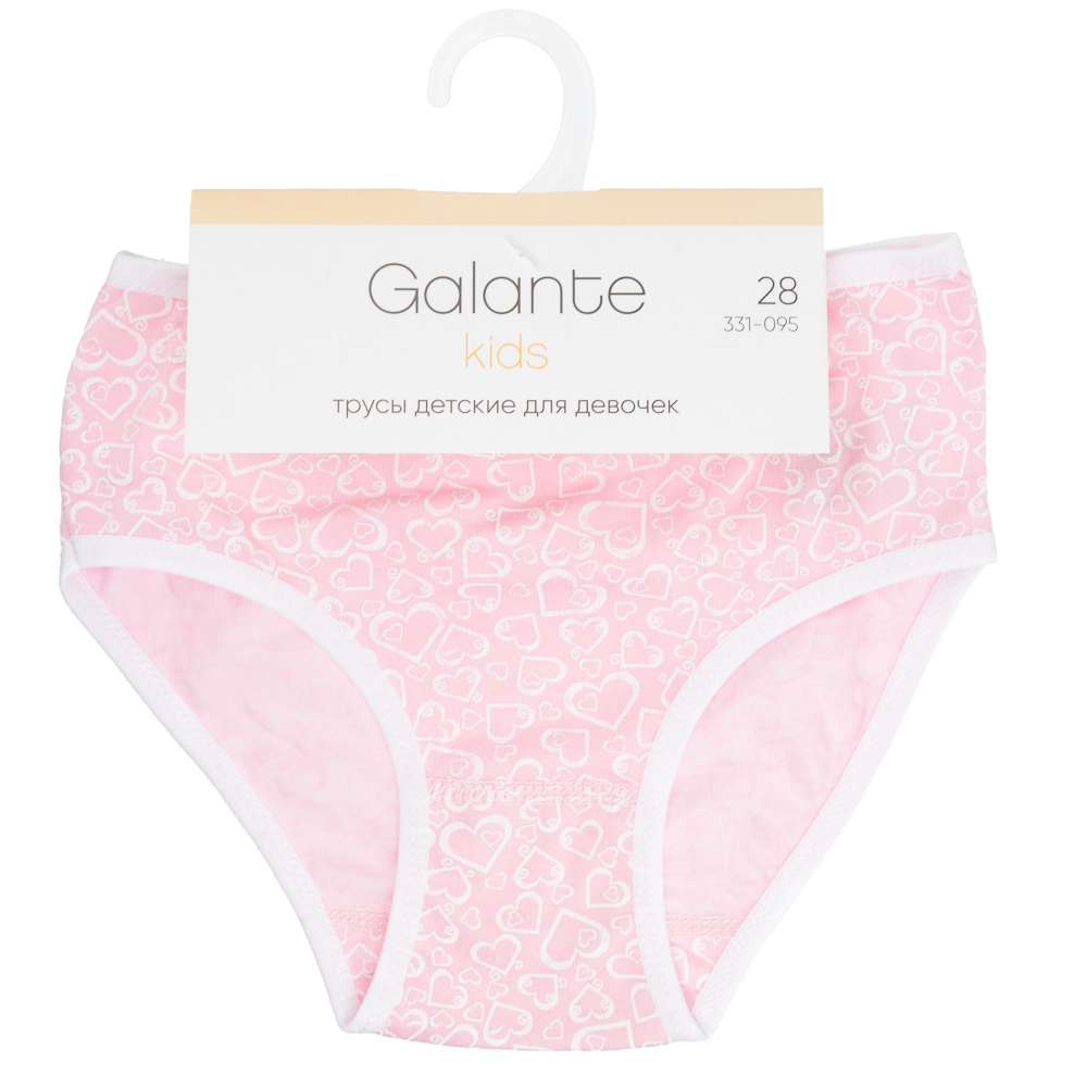 GALANTE Трусы детские для девочек, р.28-38 (3 -12 лет), 100% хлопок, набивка, 14004-1, арт.№ 331-095