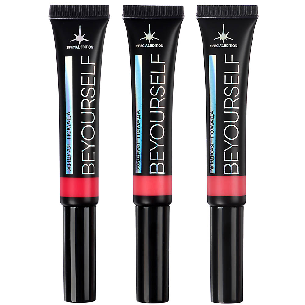 BY ЮНИLOOK Помада жидкая для губ, 12 мл, 3 тона, арт.№ 330-454