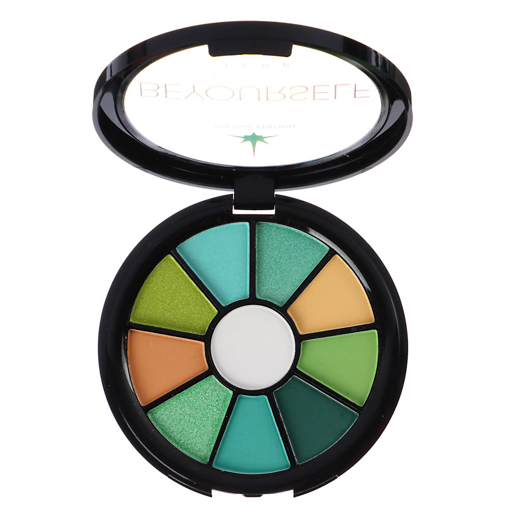 BY ЮНИLOOK Тени для век 10-цветные, 10 гр, 3 тона, арт.№ 330-456