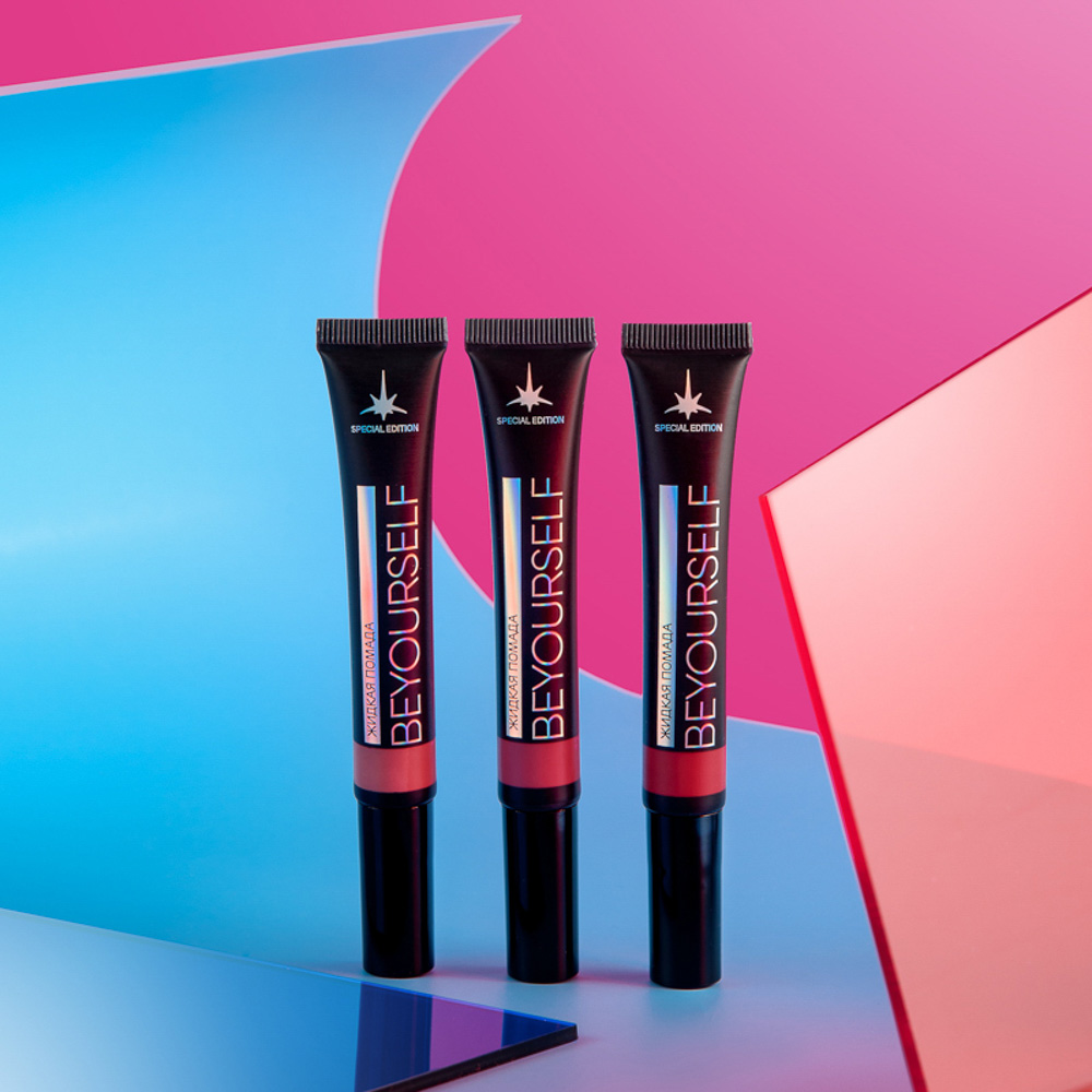 BY ЮНИLOOK Помада жидкая для губ с кушоном, пудровый финиш, 8мл, 3 тона, арт.№ 330-457