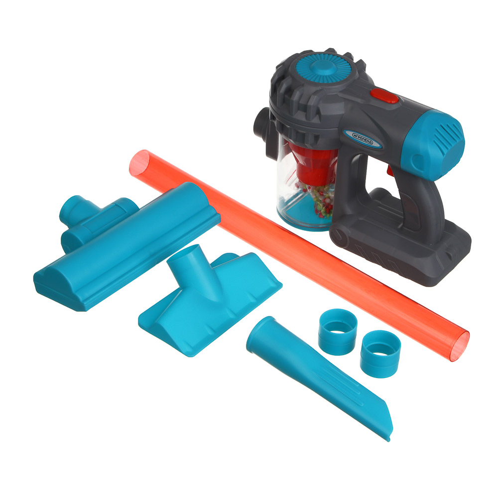 ИГРОЛЕНД Игровой набор бытовой техники "Пылесос", пластик, 3хАА, 19х8,5х32 см, арт.№ 294-232