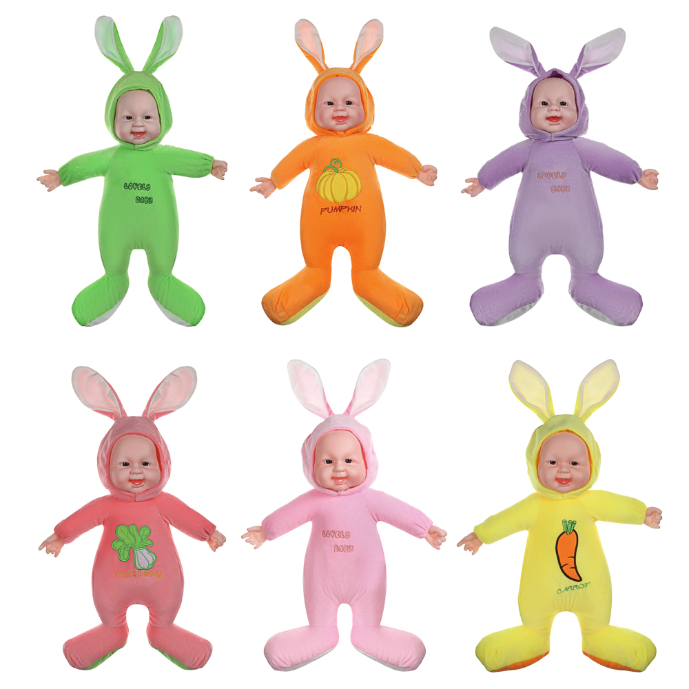 ИГРОЛЕНД Пупс с мягким телом, 50 см, полиэстер, PVC, 6 видов, арт.№ 267-896