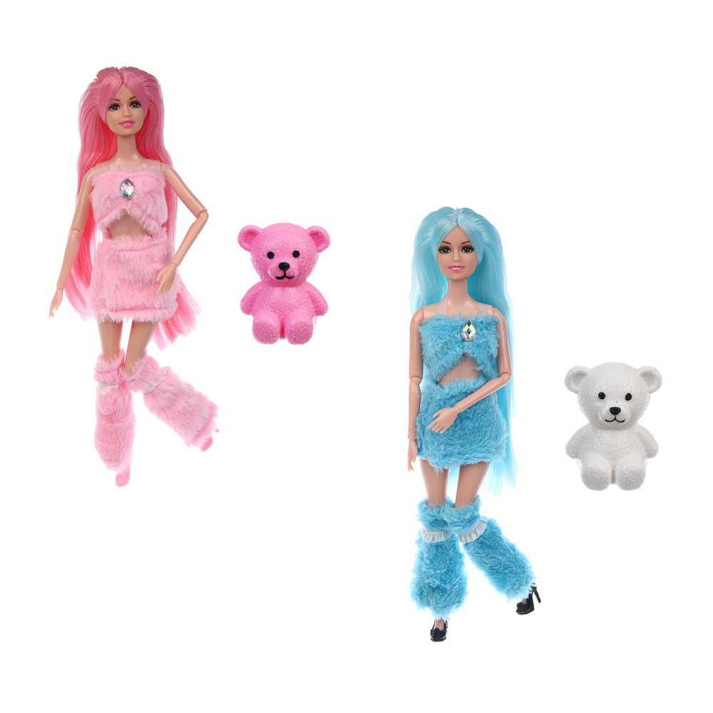 ИГРОЛЕНД Кукла 30 см с питомцем, PVC, ABS, 15,5х5,5х31 см, арт.№ 267-899