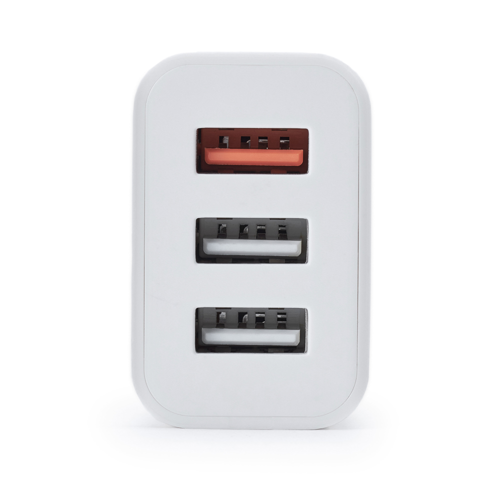 Сетевое зарядное устройство BY Максимум, Быстрая зарядка QC3.0, 3xUSB, 3.4А, белый, арт.№ 916-219