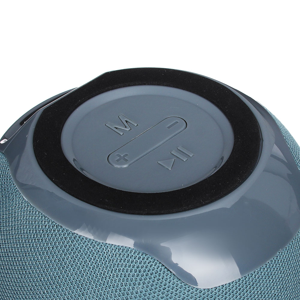 FORZA КИРЯ Колонка беспроводная круглая, тканевая, 5 Вт, 1200мАч, БТ5.0, 12,7x10,3, 3 цвета, пластик, арт.№ 443-070