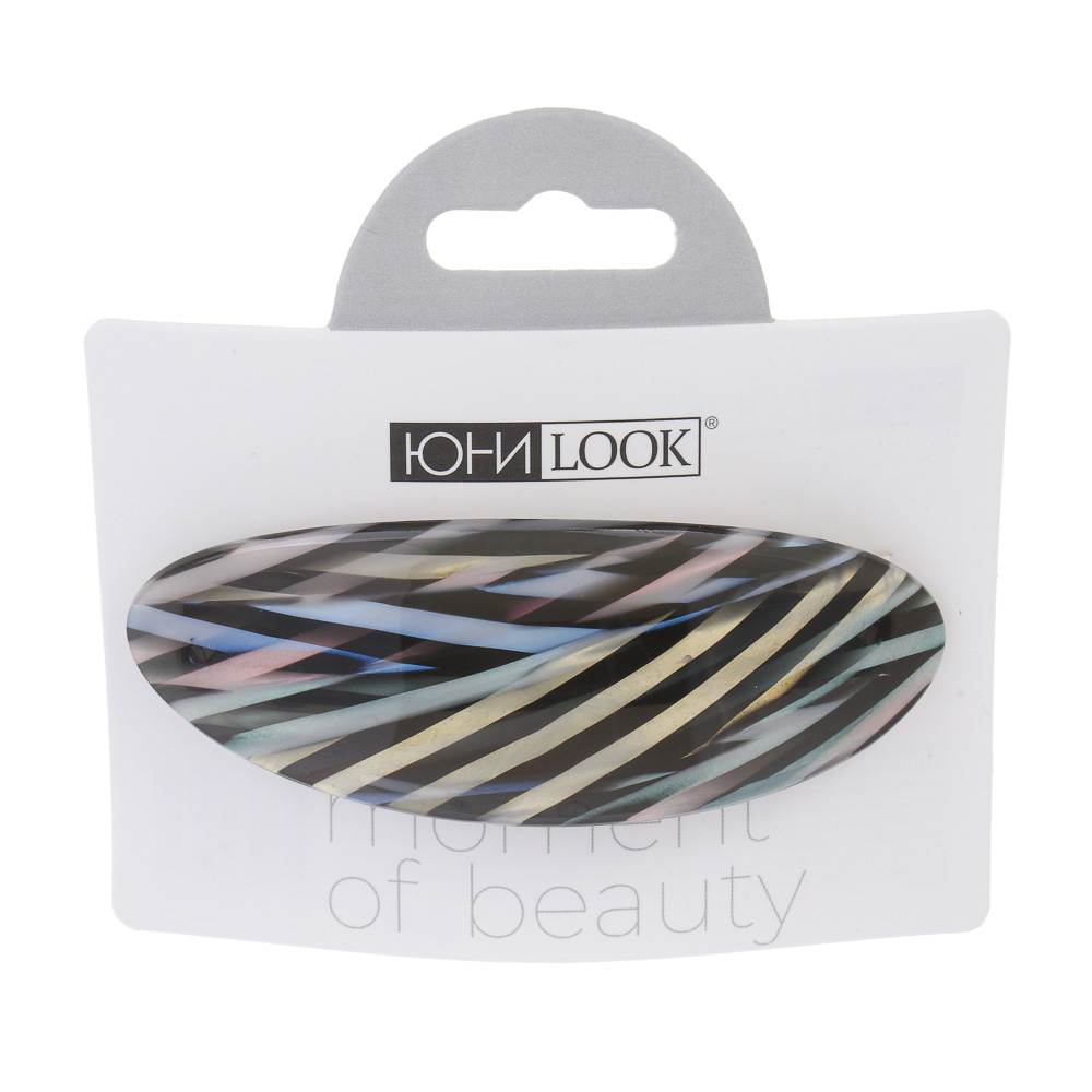 ЮНИLOOK Заколка для волос, 8,7 см, акрил, металл, 3 вида, арт.4, арт.№ 321-375
